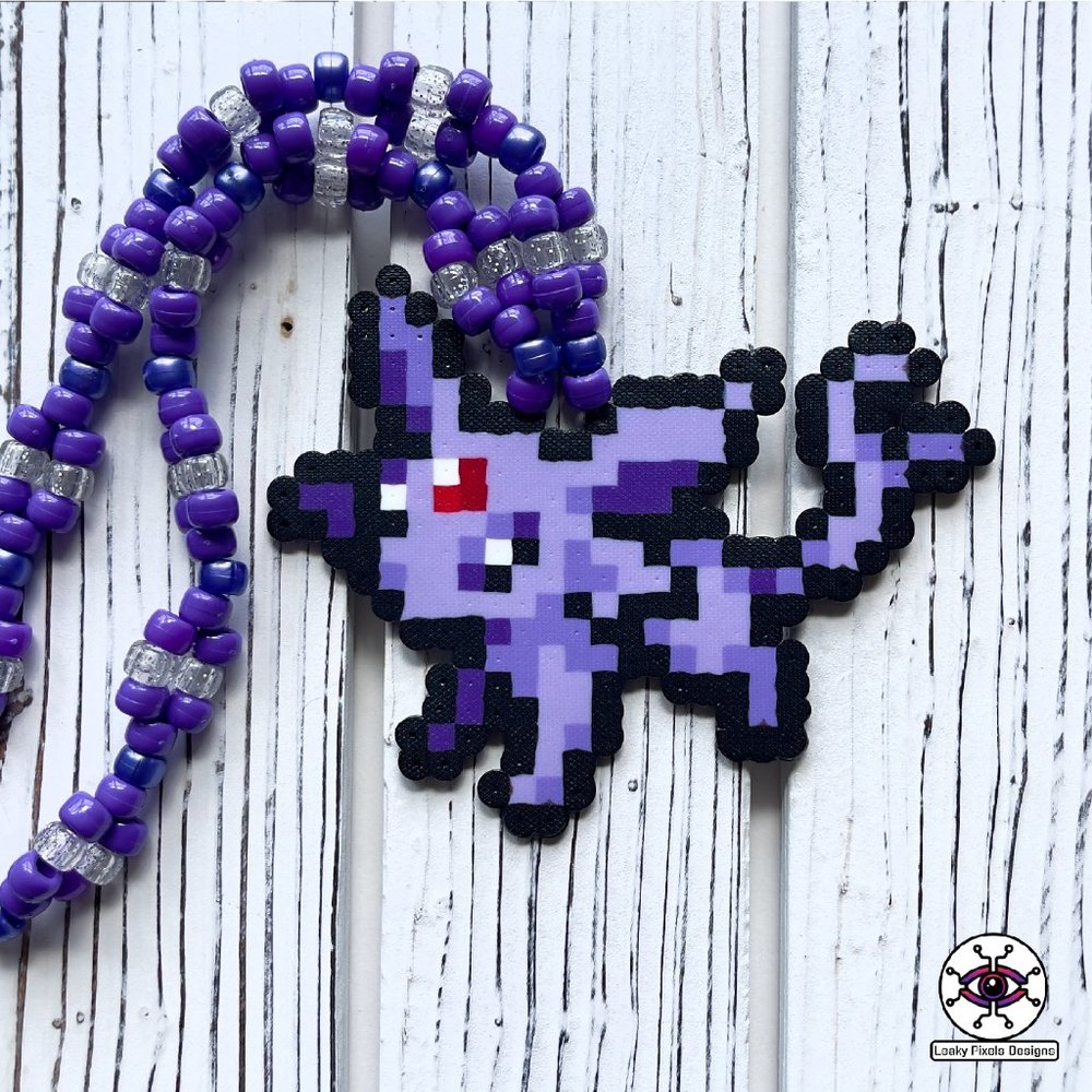 Espeon Perler Necklace